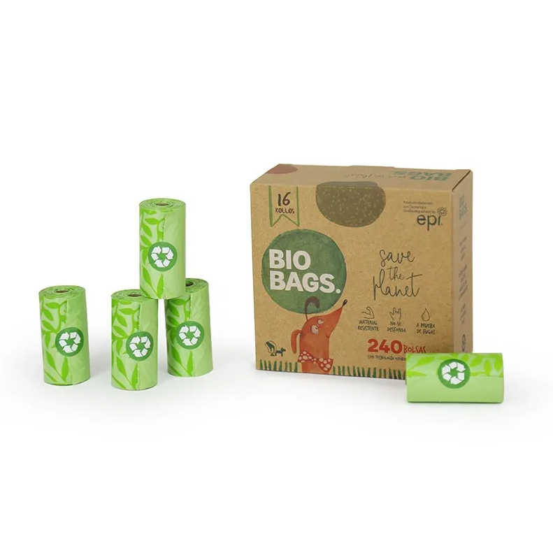 Bio Bags Bolsas Sanitarias Oxobiodegradables – 16 Rollos
