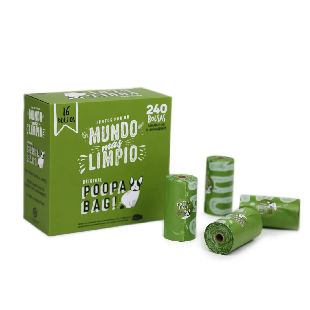 Poopa Bag Bolsas para Fecas de Perro – 16 Rollos